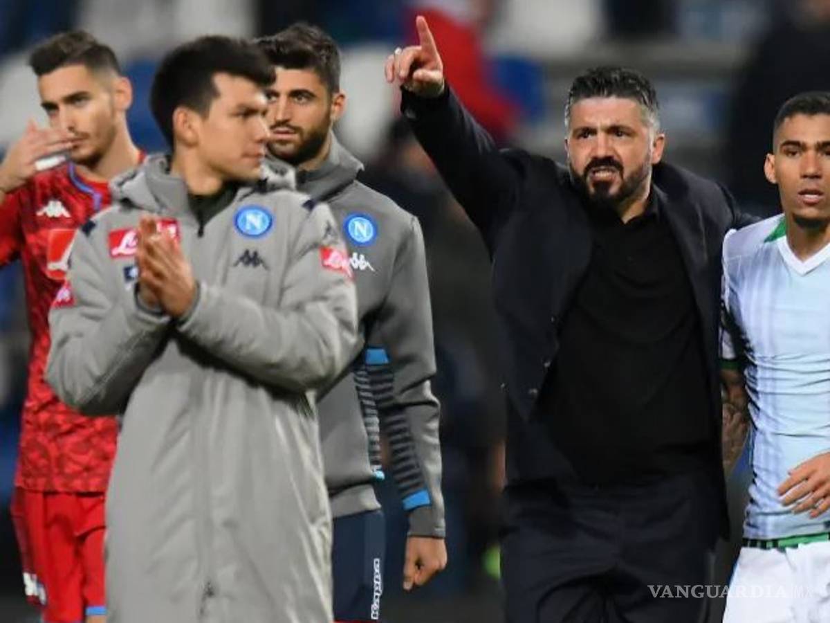 $!'Chucky' Lozano fue corrido del entrenamiento del Napoli por una pelea con Gattuso