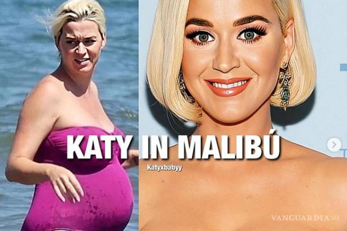 Katy Perry luce su embarazo en las playas de Malibu