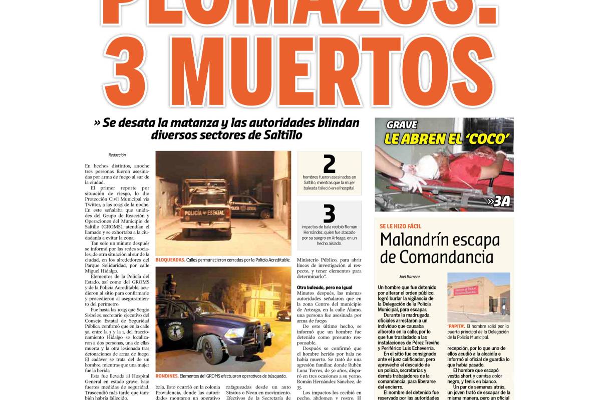 Asesinatos múltiples en Coahuila, una realidad poco conocida