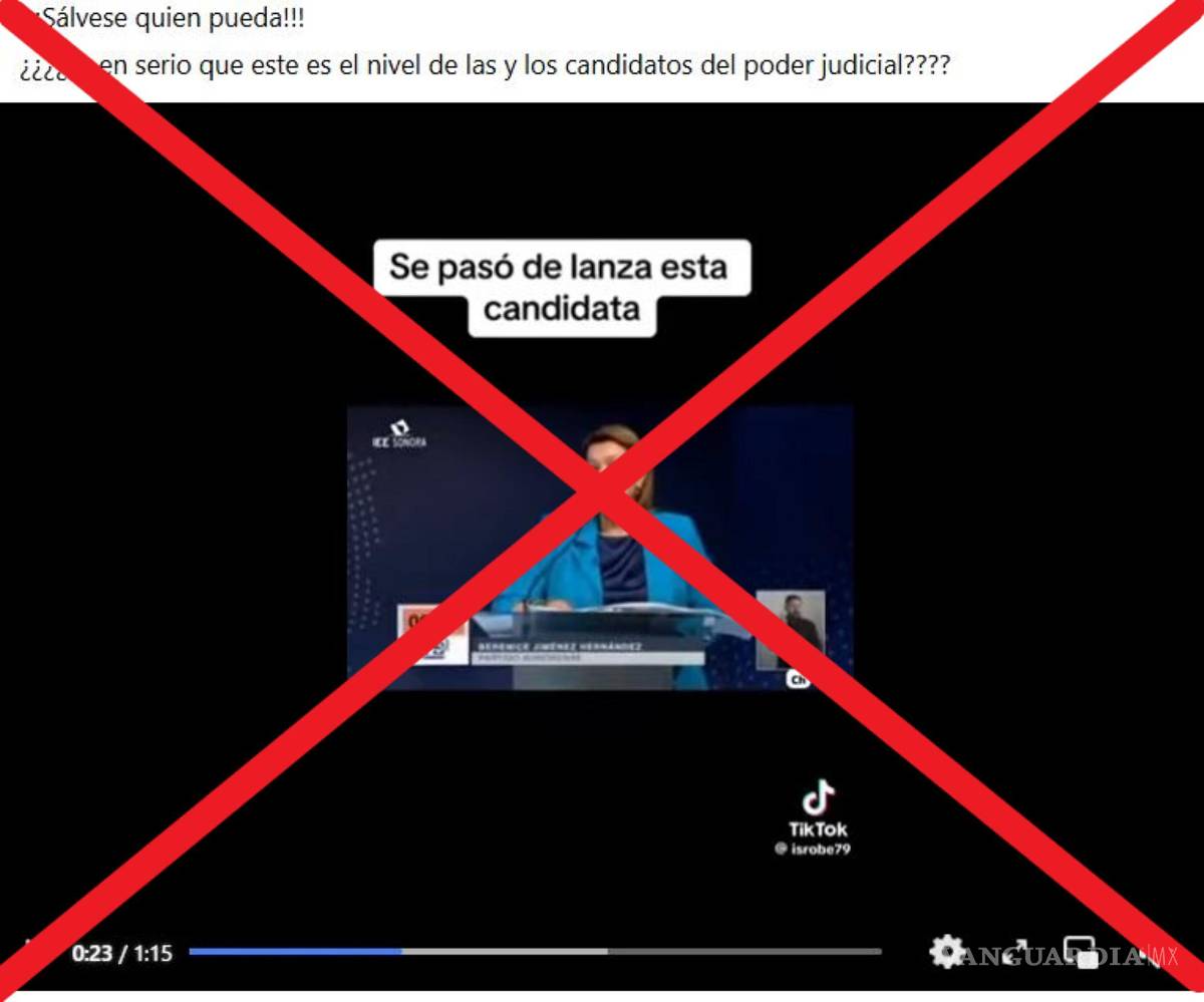 $!”¡Sálvese quien pueda! ¿Es en serio que este es el nivel de las y los candidatos del poder judicial? (sic)”, se preguntan en redes sociales los usuarios que comparten el contenido, relacionándolo con los próximos comicios para renovar el sistema de justicia