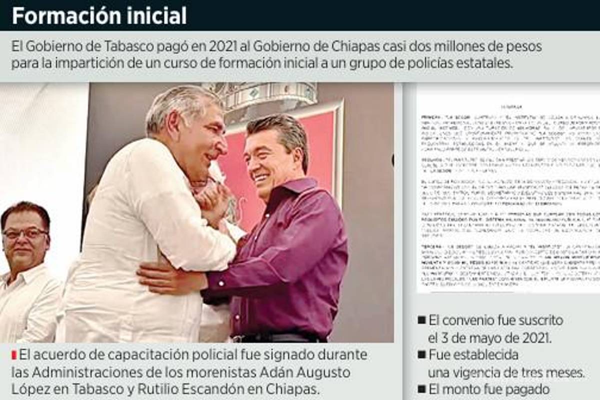 $!Pagó Hernán Bermúdez y Gobierno de Augusto López curso de 2 mdp a mando policiaco de Rutilio Escandón