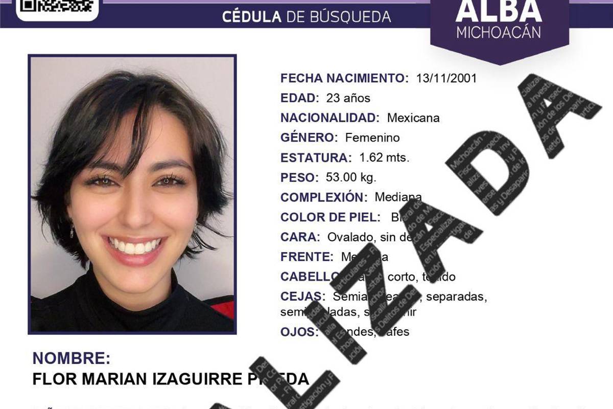 $!Fiscalía de Michoacán dicta medidas de protección para Marian Izaguirre; continúa hospitalizada en estado crítico