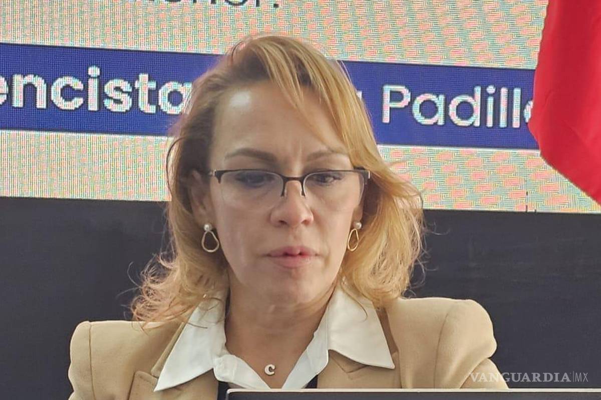 $!Mary Carmen Reyes García, presidenta de COPARMEX La Laguna, durante su pronunciamiento sobre inversión y participación ciudadana.