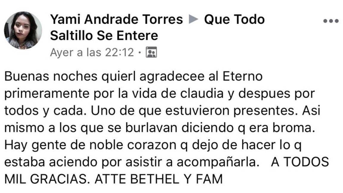 $!En Saltillo invitados 'plantan' a niña en su cumpleaños, usuarios se enteran y le llevan a 'Bely y Beto'