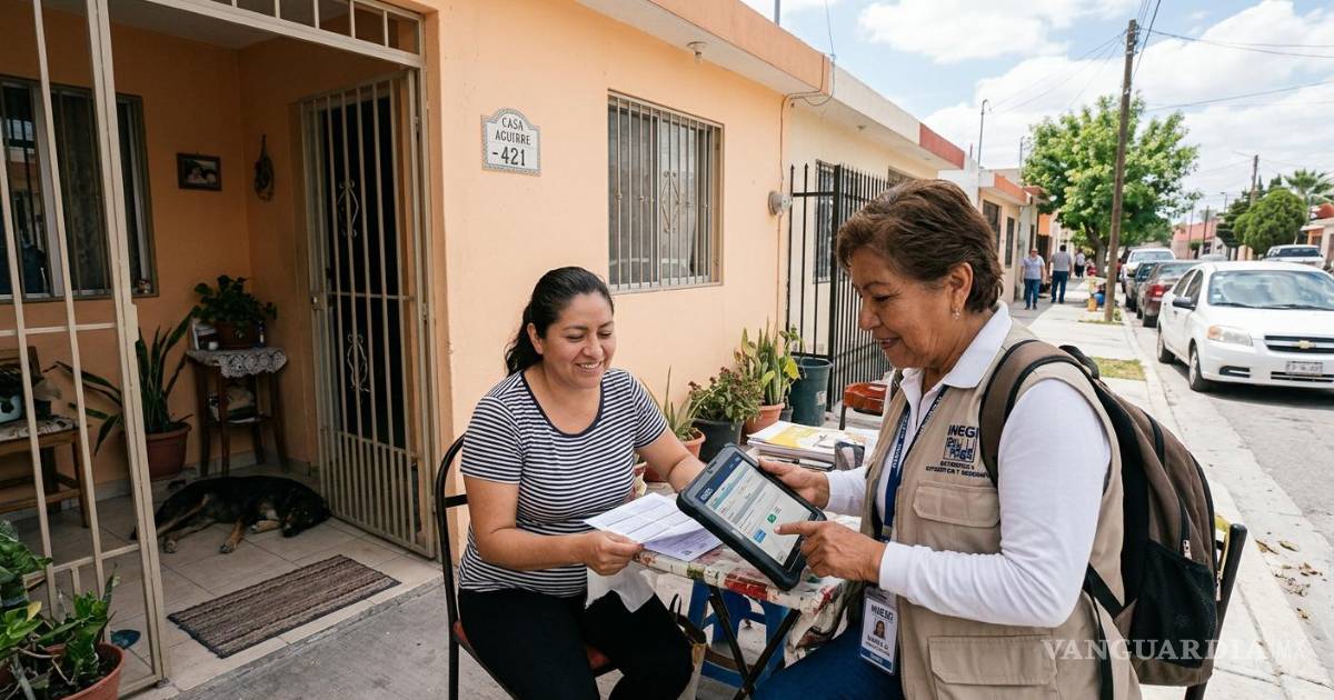 Visitará INEGI más de 4 mil hogares de Coahuila para levantar encuesta sobre ingresos y gastos
