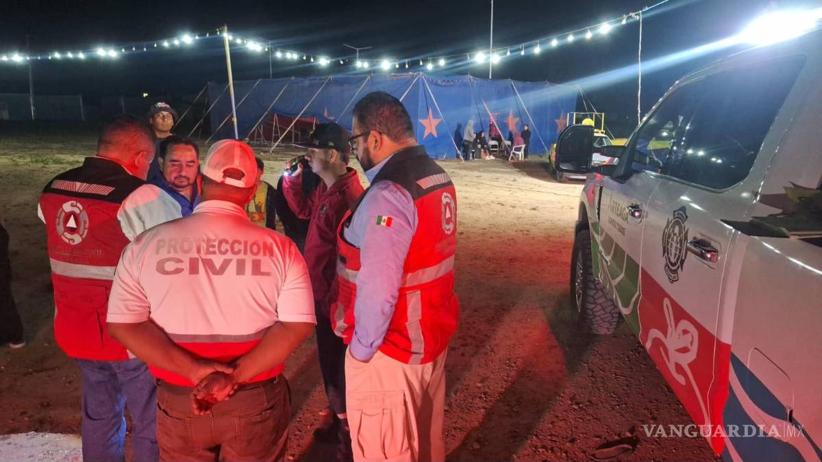 Once lesionados deja el desplome de las gradas de un circo, en Arteaga