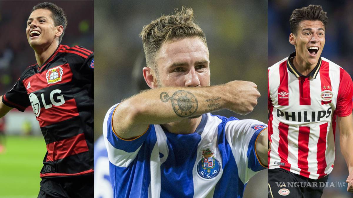 Chicharito, Layún y Moreno, destacan en el 11 ideal de Hispanoamérica en Champions