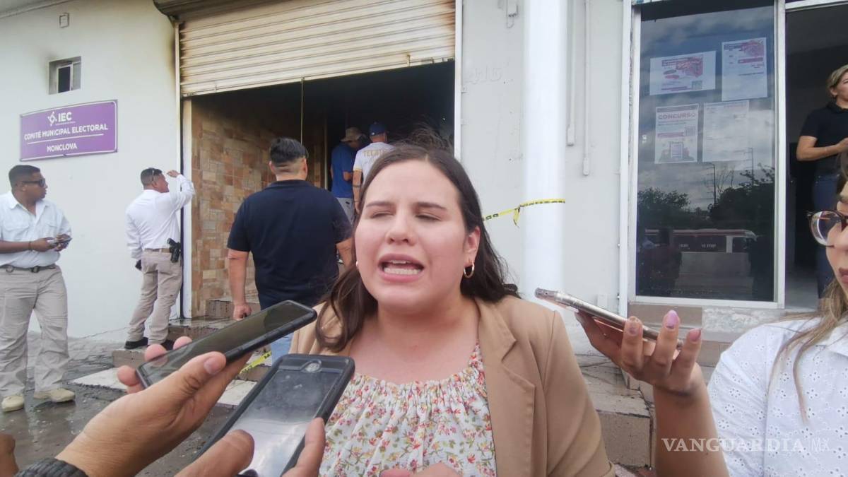 Arden oficinas del IEC de Monclova, fuego no alcanzó boletas ni actas, solo material electoral
