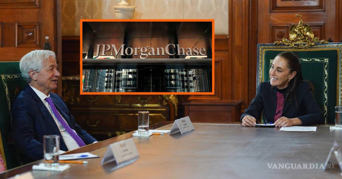 Claudia Sheinbaum se reúne con Jamie Dimon en el Palacio Nacional a 2 días del Mundial