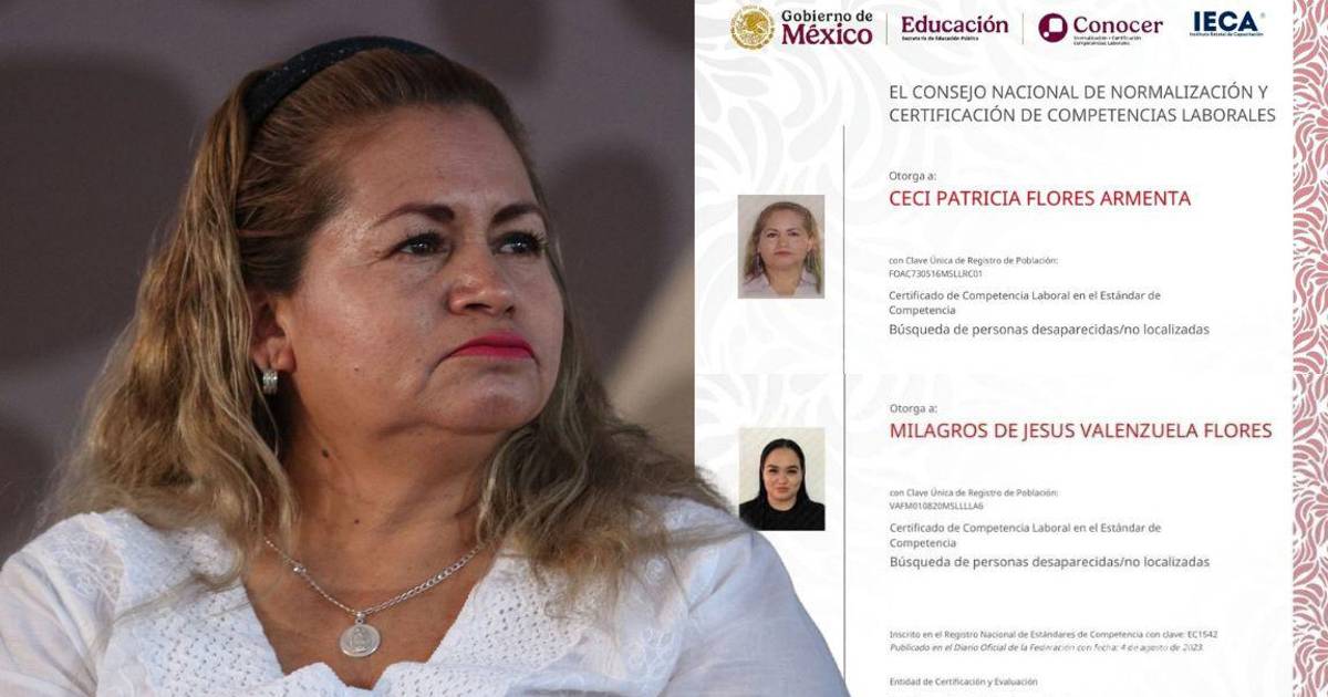 Ceci Flores y Milagros Valenzuela se convierten en las primeras buscadoras certificadas oficialmente en México