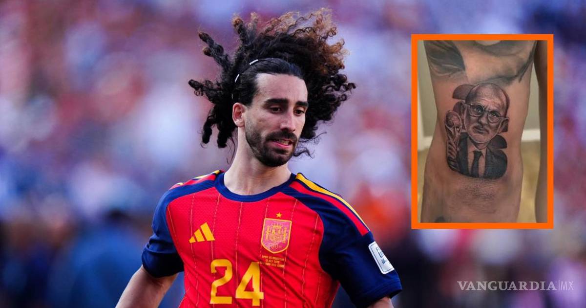 ¡Promesa cumplida! Marc Cucurella se tatúa a Luis de la Fuente tras ganar el Mundial 2026