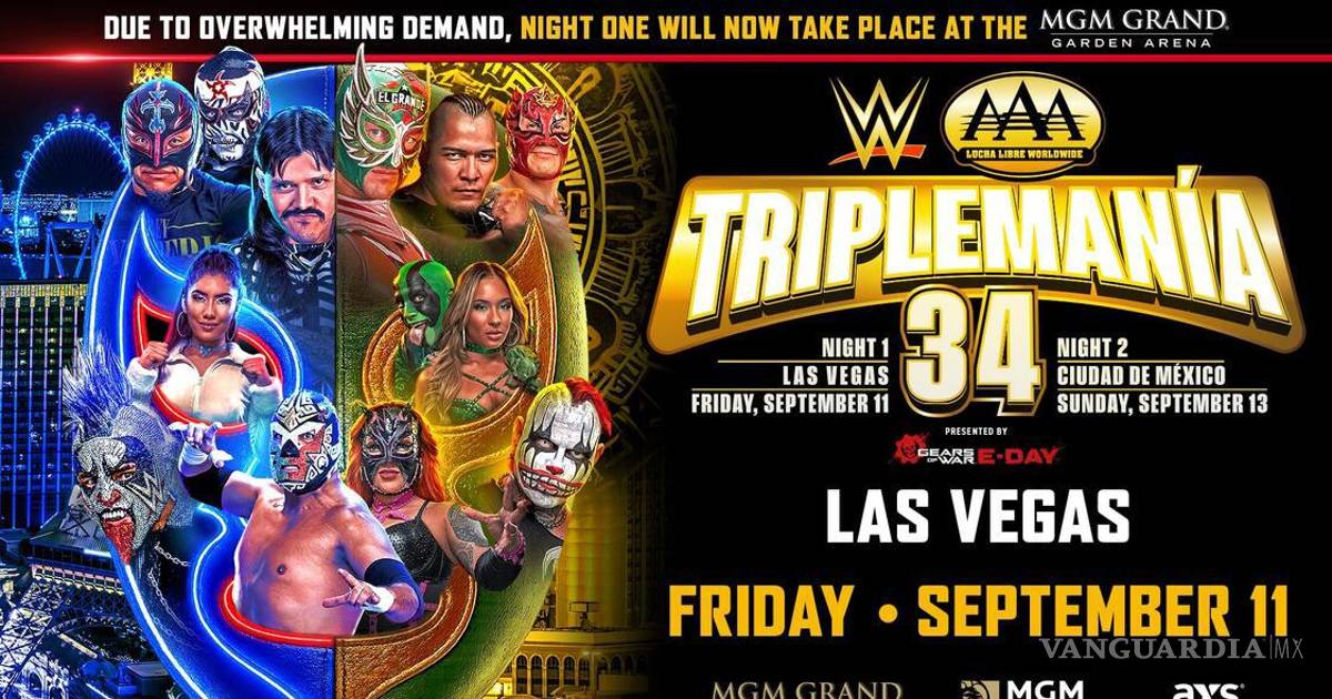 WWE lleva Triplemanía 34 al MGM Grand tras agotar su primera sede en Las Vegas