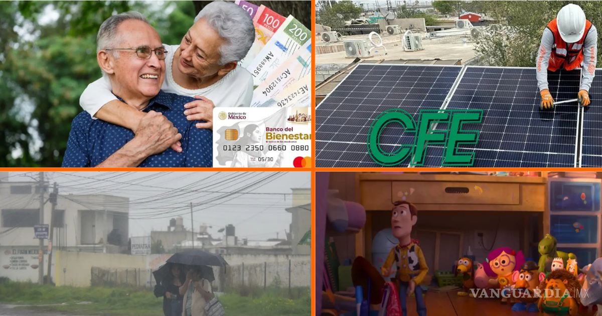 Noticias del fin de semana en México: Pronóstico del clima; solicita paneles solares de la CFE y arranca registro de Pensión Bienestar