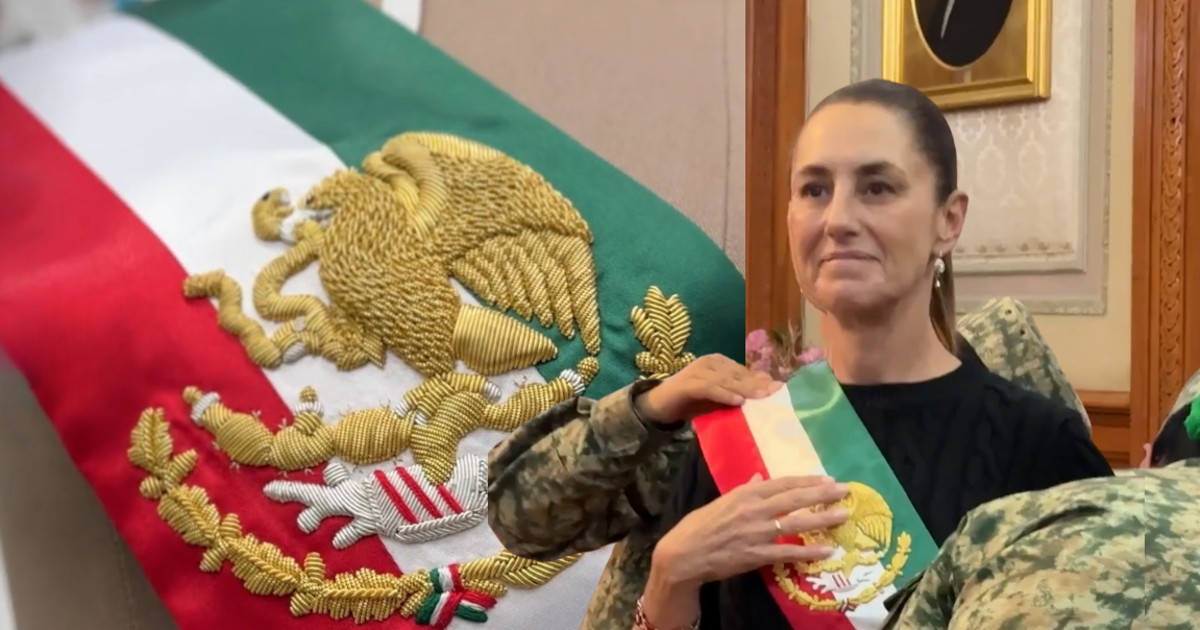 Así será la banda presidencial que utilizará Claudia Sheinbaum durante su primer Grito de Independencia