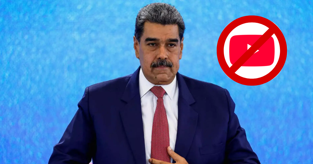 Eliminan la cuenta oficial de YouTube de Nicolás Maduro