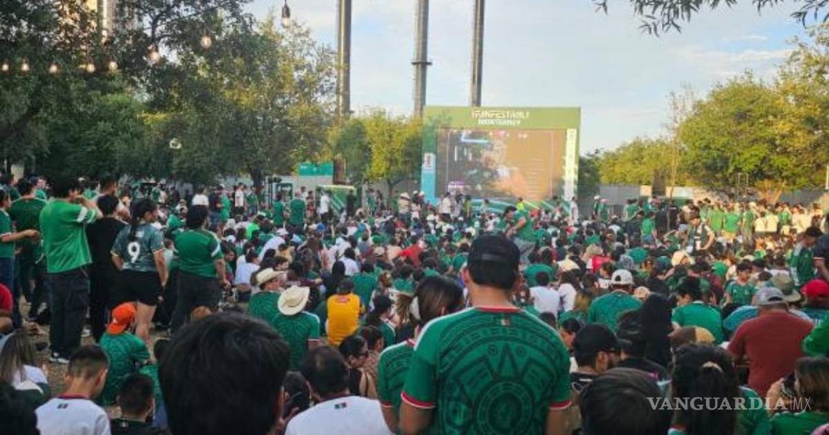 A pesar de intenso calor, acuden miles de aficionados al Fan Fest Monterrey