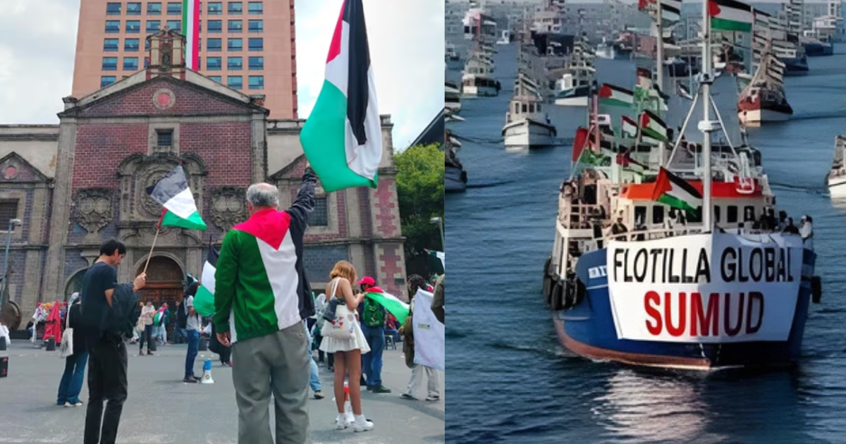 Exigen en Ciudad de México protección para Flotilla de Greta Thunberg rumbo a Gaza