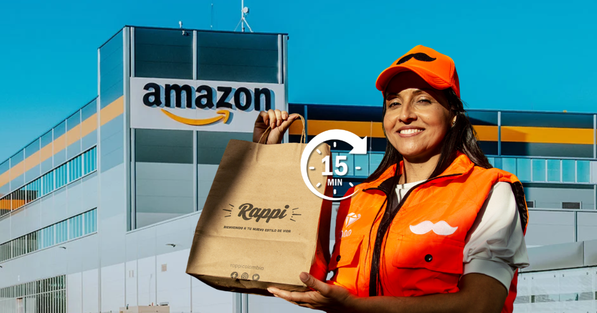 Amazon Now: la alianza entre Rappi y Amazon que promete entregas en menos de 15 minutos