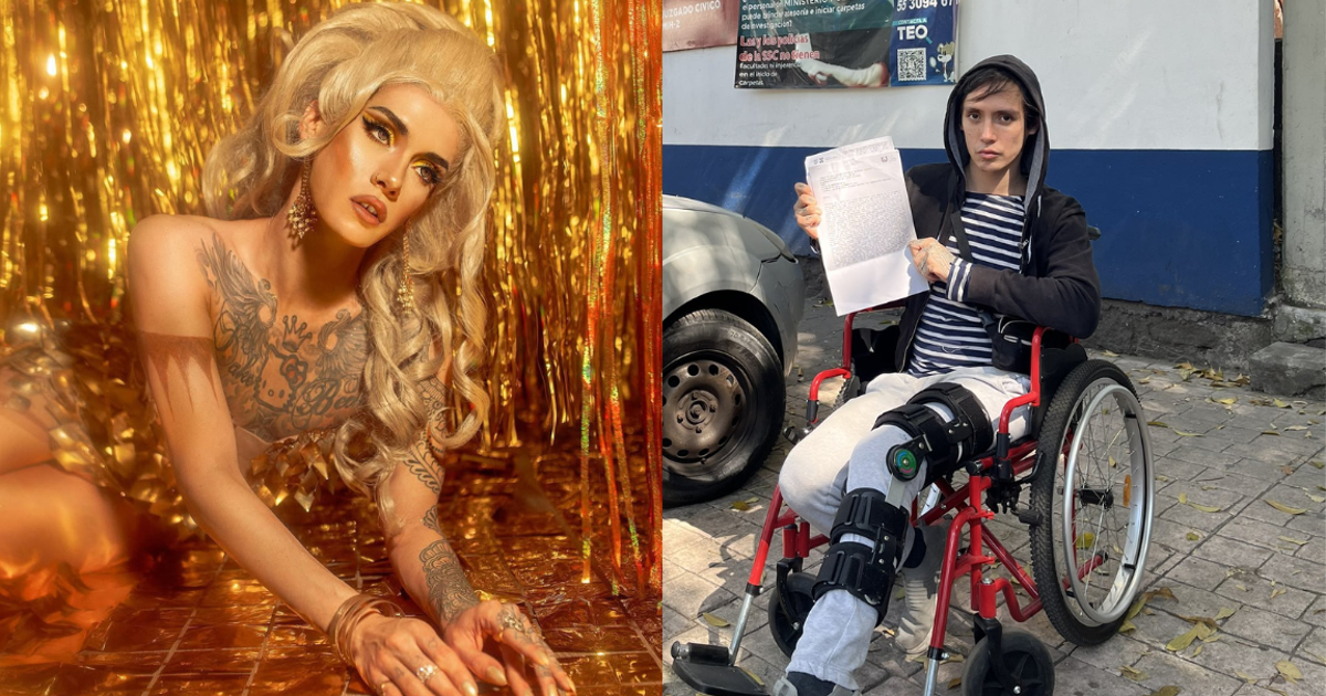 Drag queen Genn Taft denuncia accidente en Uber Moto que le puede dejar sin caminar bien