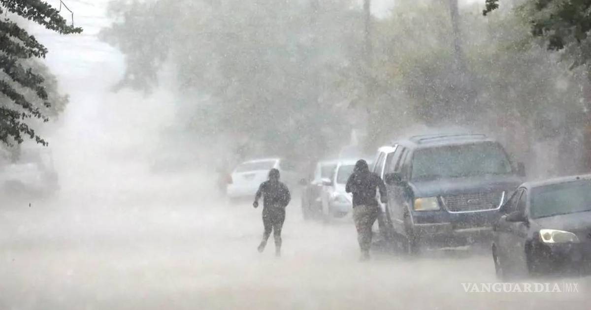 Se aproxima Tormenta intensa a México con 72 horas de lluvia, granizadas y fuertes ráfagas de viento de hasta 70 km/h