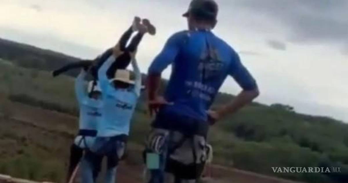 Joven brasileña muere tras ser lanzada sin protección por instructores en puente colgante