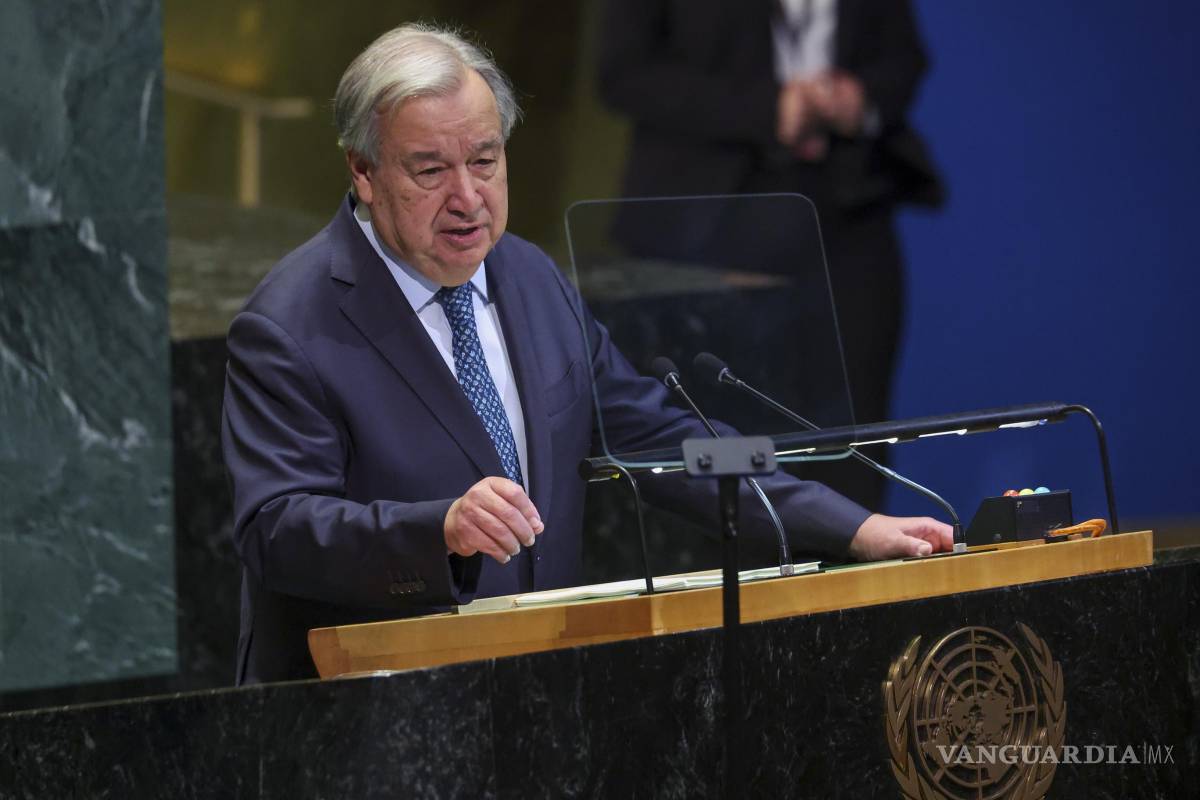 $!“Israel debe entender que la solución de un solo Estado, con la subyugación del pueblo palestino sin derechos, es absolutamente intolerable”, recalcó Guterres.