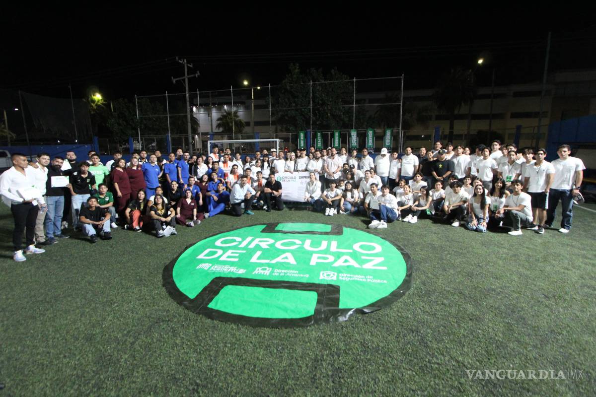 ‘Círculo de Paz’ fortalece el ambiente deportivo y la convivencia en Torreón