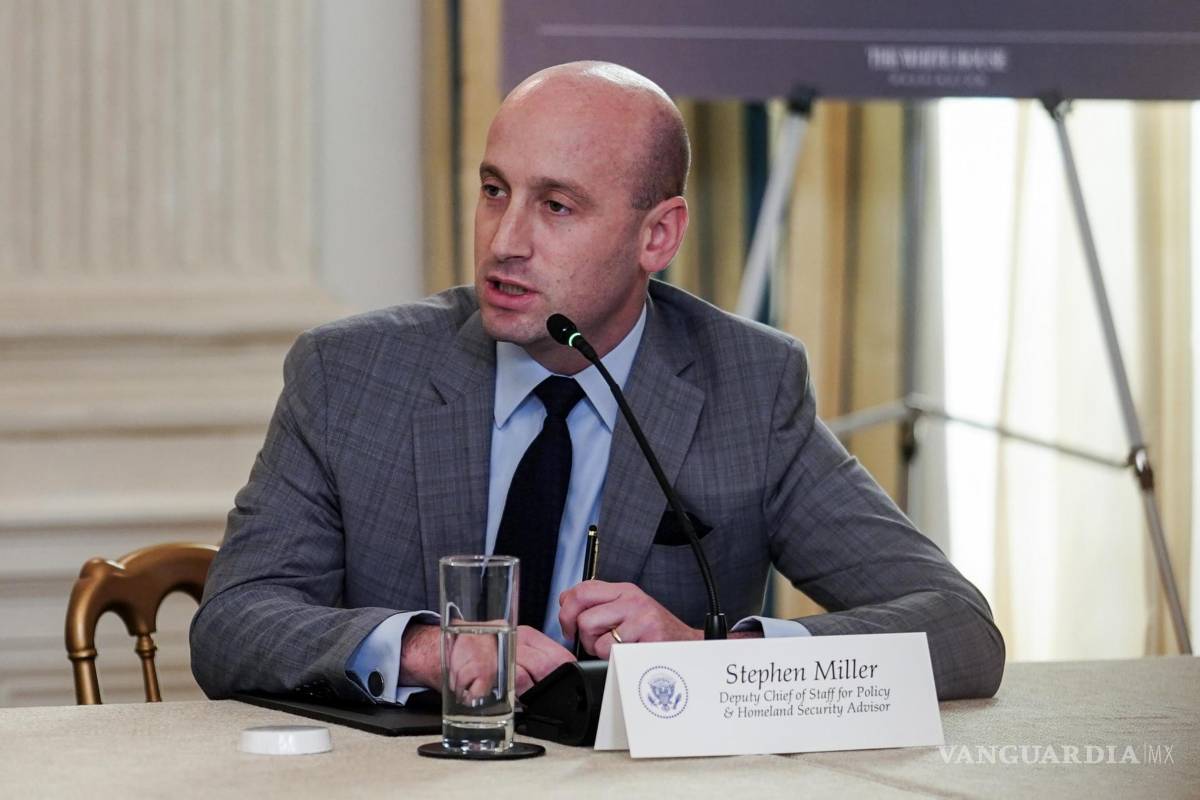 $!El asesor de seguridad nacional de Estados Unidos, Stephen Miller en la mesa redonda con el Grupo de Trabajo de Seguridad Nacional.
