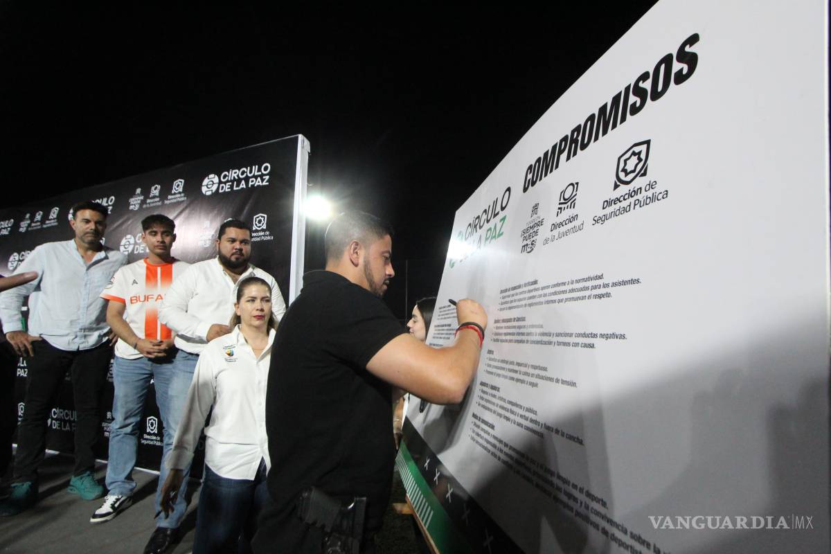 $!Entre los acuerdos firmados destacan talleres preventivos, presencia en partidos y programas de mediación para fortalecer la cultura de paz.