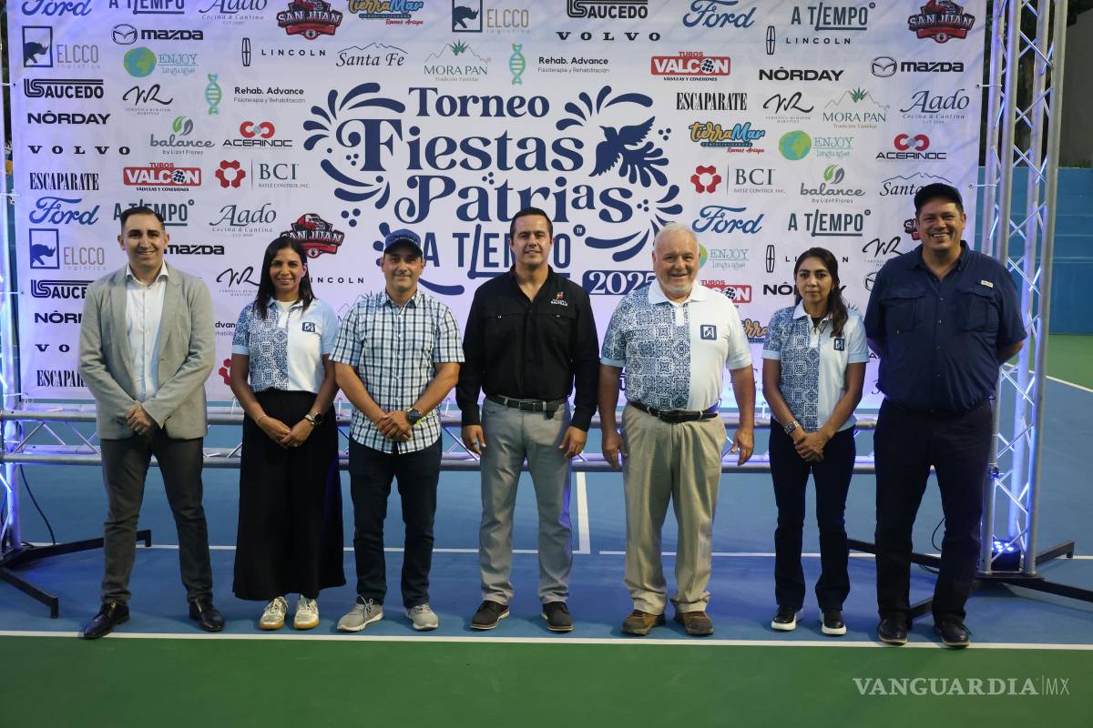 Saltillo impulsa el deporte con el Torneo de Tenis ‘Fiestas Patrias A Tiempo 2025’