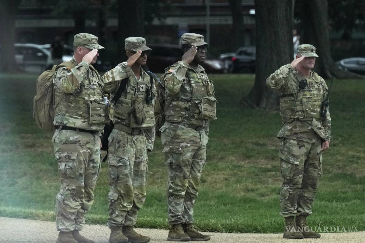 Autorizan a la Guardia Nacional a portar armas durante operativos en Washington