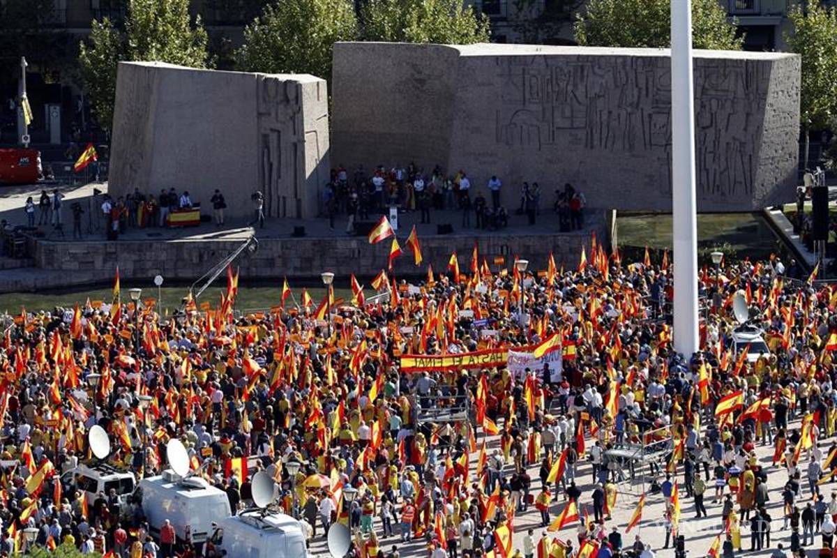 Miles de personas claman por la unidad de España en Madrid