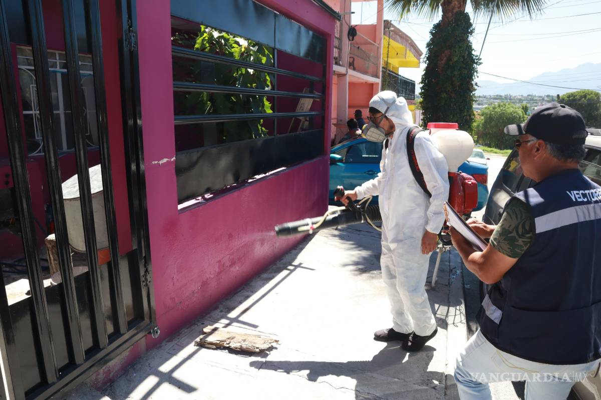 Refuerzan campaña contra rickettsia y dengue en colonia El Tanquecito de Saltillo