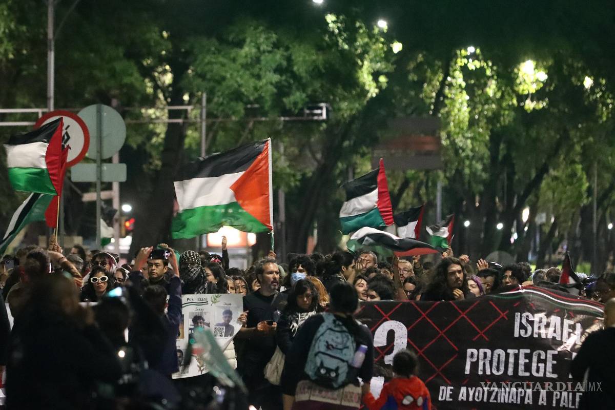 México se une a las manifestaciones pro Palestina ante intervención a la flotilla Global Sumud