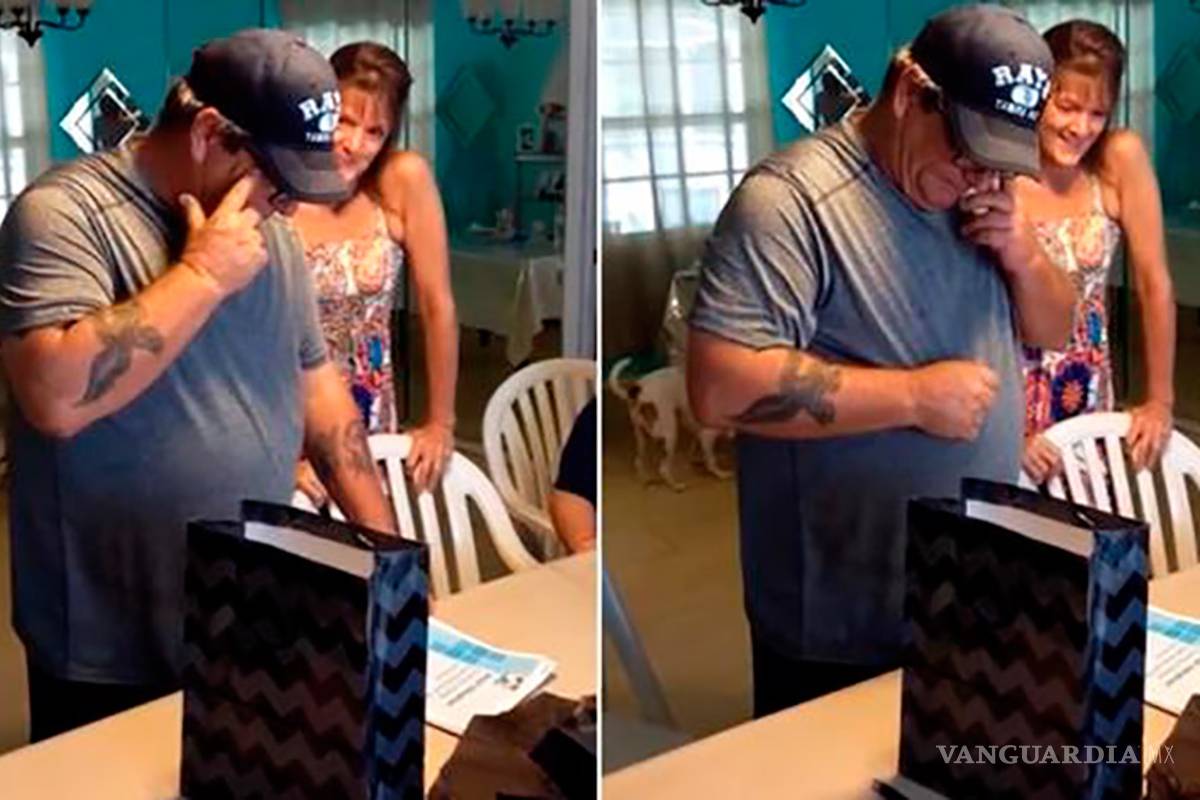 El increíble regalo de una joven a su padrastro (video)