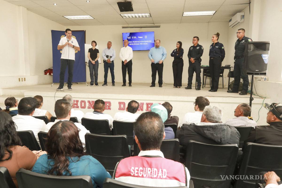 Capacita Secretaría de Seguridad Pública a vigilantes de la Universidad Autónoma de Coahuila