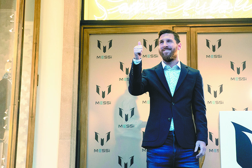 En Barcelona, Messi presenta su nueva marca de ropa