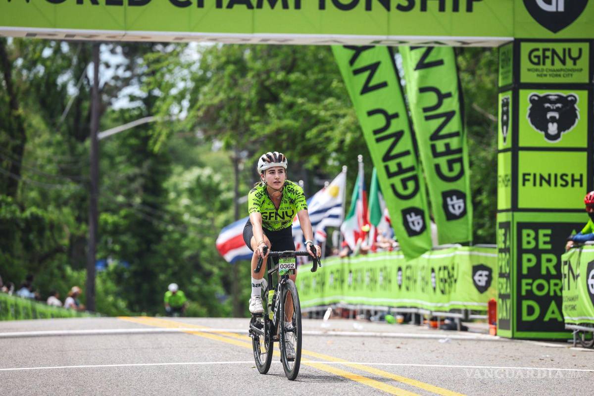 María Elisa Mejía: la ciclista regio-saltillense que brilló en el Top 10 del Gran Fondo de Nueva York