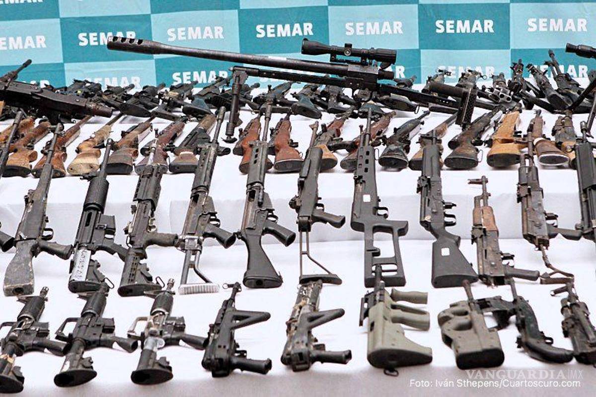 Siete de cada 10 armas que salen ilícitamente de EU llegan a México