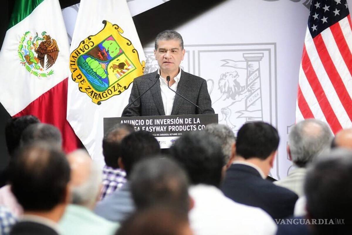 Anuncia Miguel Riquelme instalación de Easyway Products Corporation en Torreón
