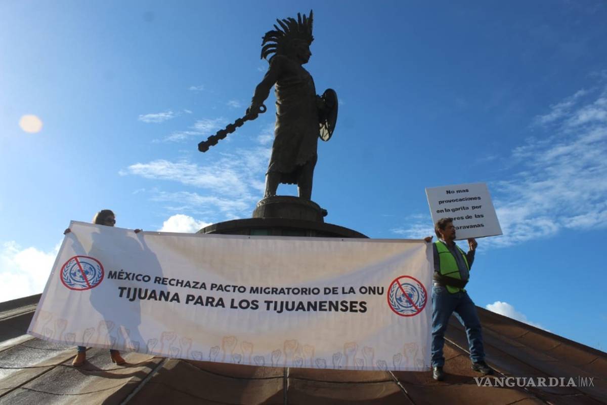 AMLO es esperado en Tijuana por manifestantes jornaleros y antimigrantes