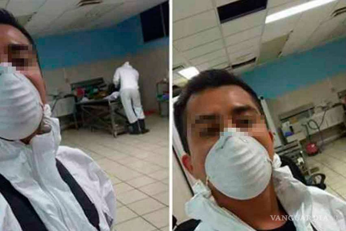 Perito se toma selfie en morgue y la presume en Facebook