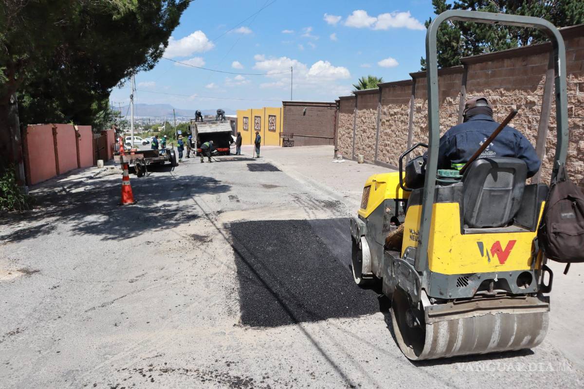Municipio de Saltillo rehabilita vialidades en la colonia Lomas de Lourdes