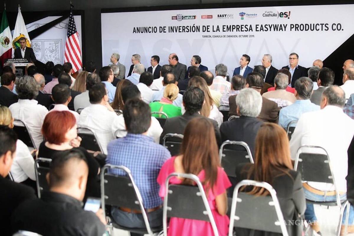$!Anuncia Miguel Riquelme instalación de Easyway Products Corporation en Torreón