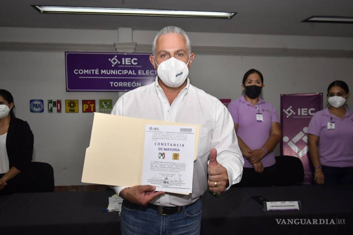 Recibe Román Alberto Cepeda constancia de mayoría como alcalde electo de Torreón