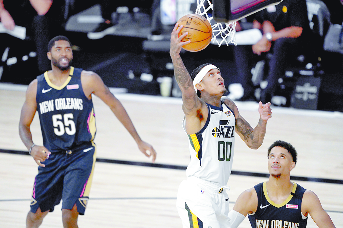 En la ‘burbuja’ NBA el Jazz abre con una cerrada victoria