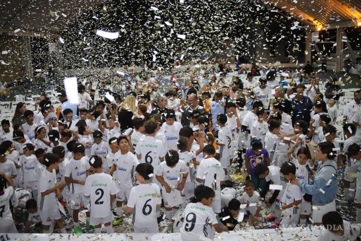 Éxito en la clausura de la Clínica de Futbol de la Fundación Real Madrid en Saltillo