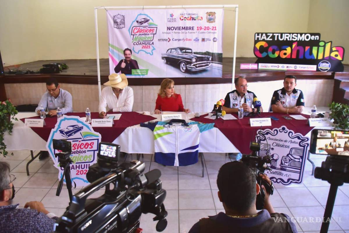 Recorrerán autos clásicos los Pueblos Mágicos de Coahuila