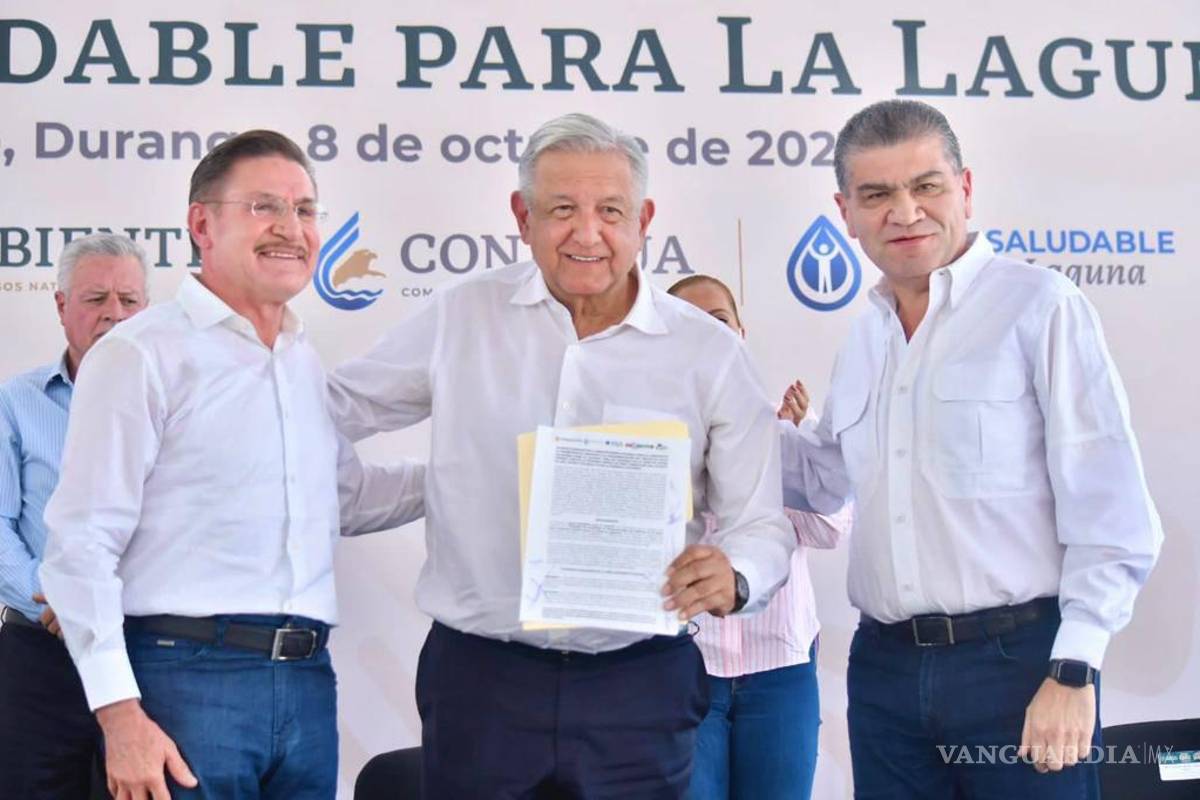 Listo para iniciar el proyecto Agua Saludable para La Laguna, ¡manos a la obra!, dice AMLO