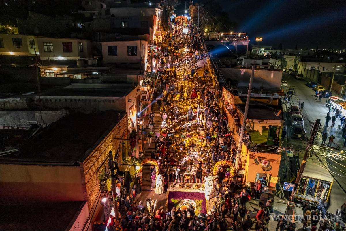 Recibió 80 mil visitantes el mega altar de muertos en el barrio de Santa Anita, en Saltillo